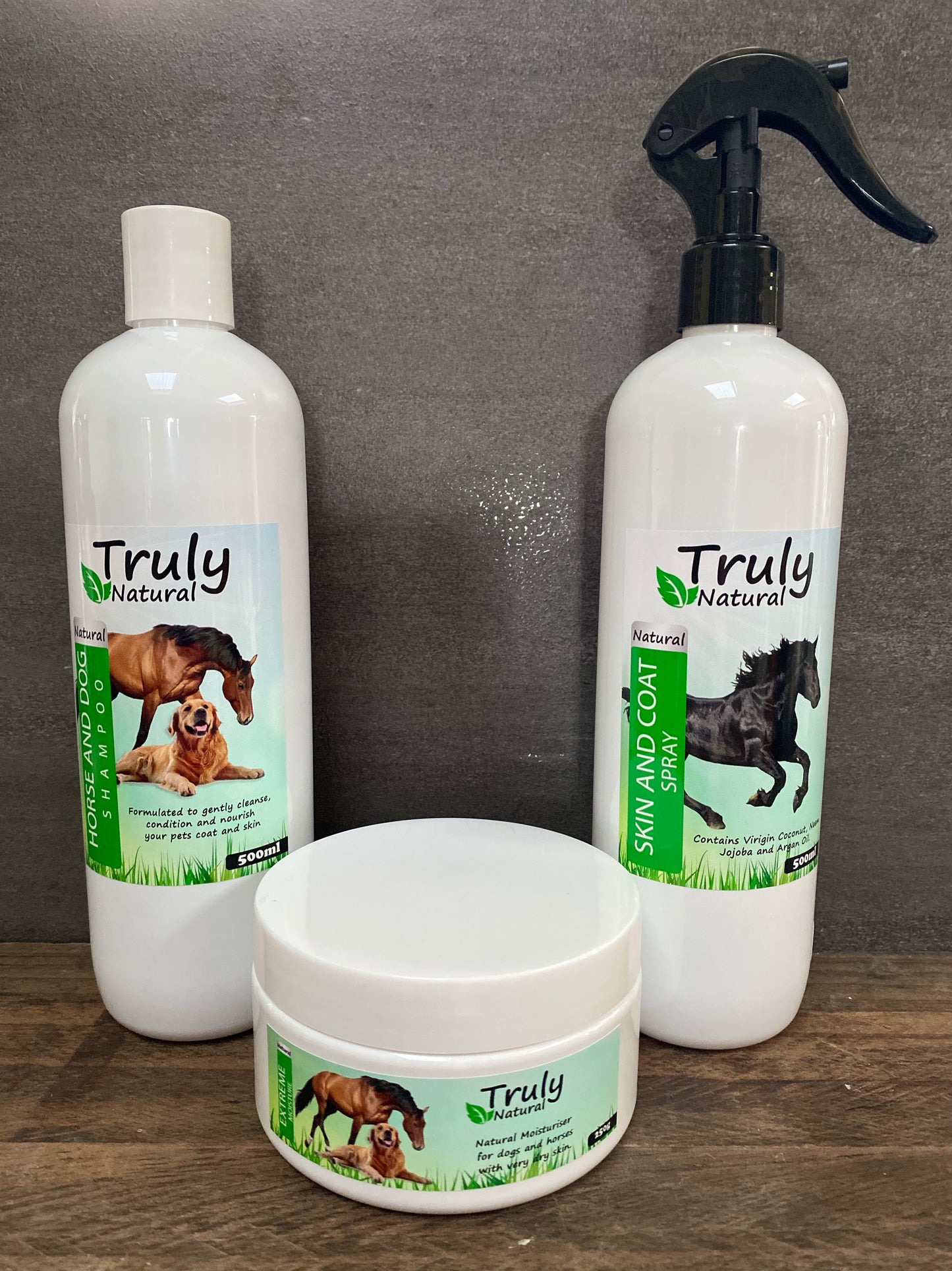 MEDIUM SKIN PACK! 250g Extreme, 500ml natural shampoo & 500ml skin and coat spray