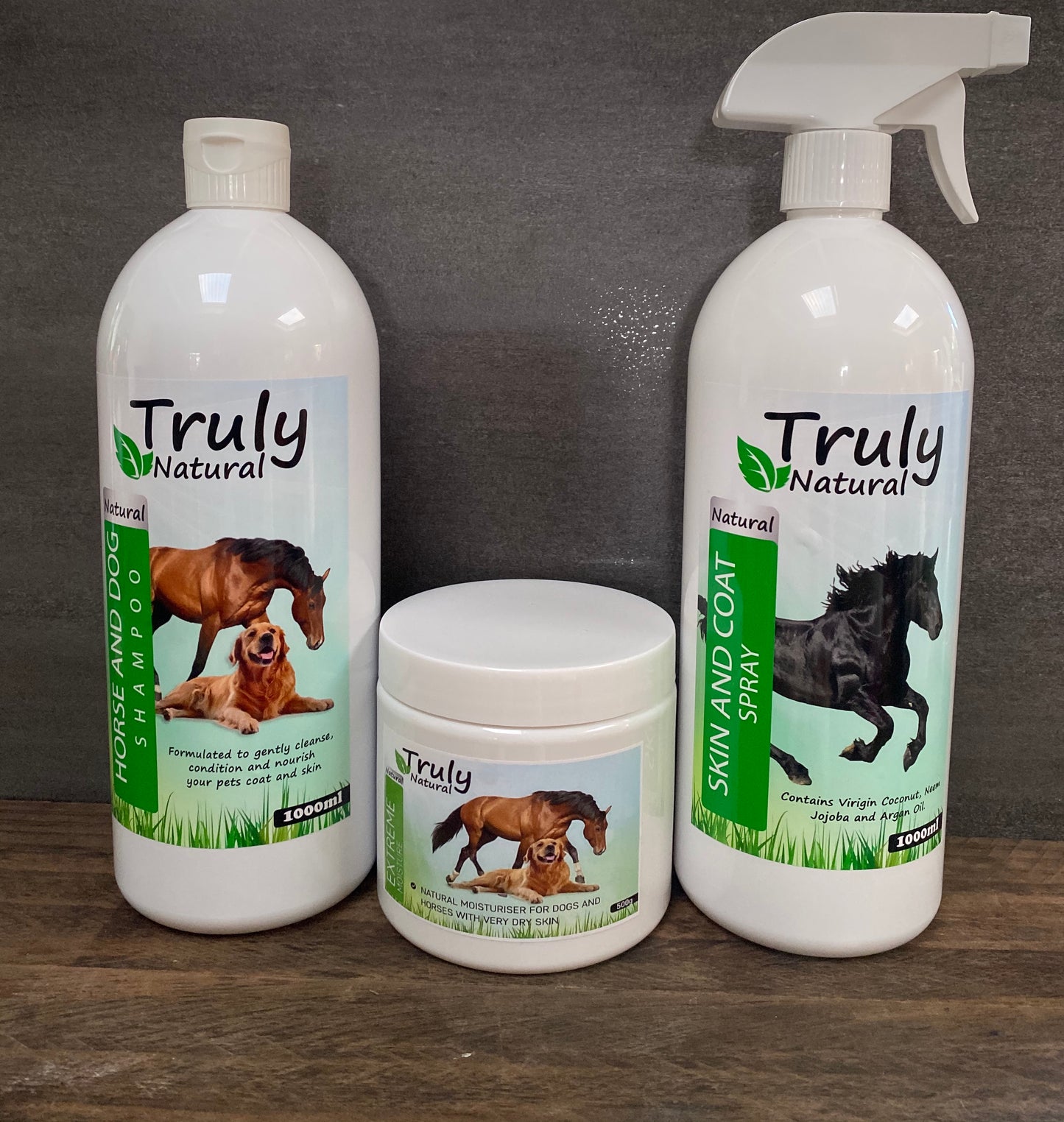 LARGE SKIN PACK! 500g Extreme, 1L natural shampoo & 1L skin and coat spray