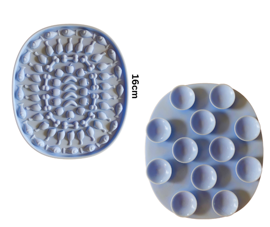 Blue lick mat for small to medium dogs