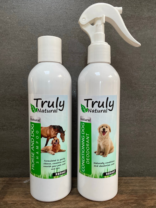 Truly Natural smelling fresh combo pack 250ml natural deodorant & 250ml natural shampoo