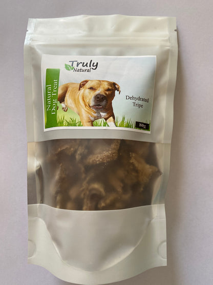 Truly Natural 80g Dehydrated Beef Tripe treats 100%  Australian Beef